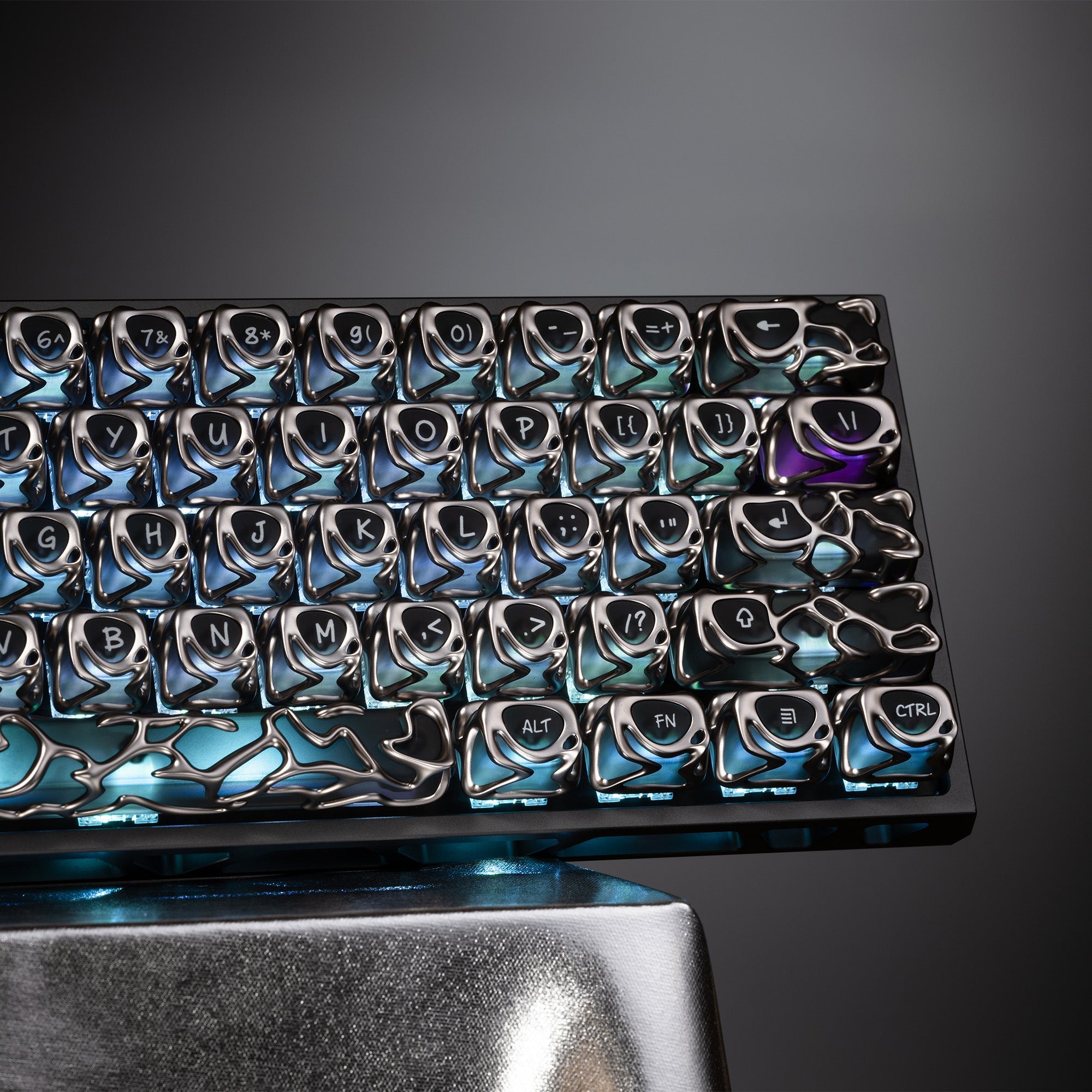 XVX Venom Themed Liquid Metallic ABS+PC Keycap Set