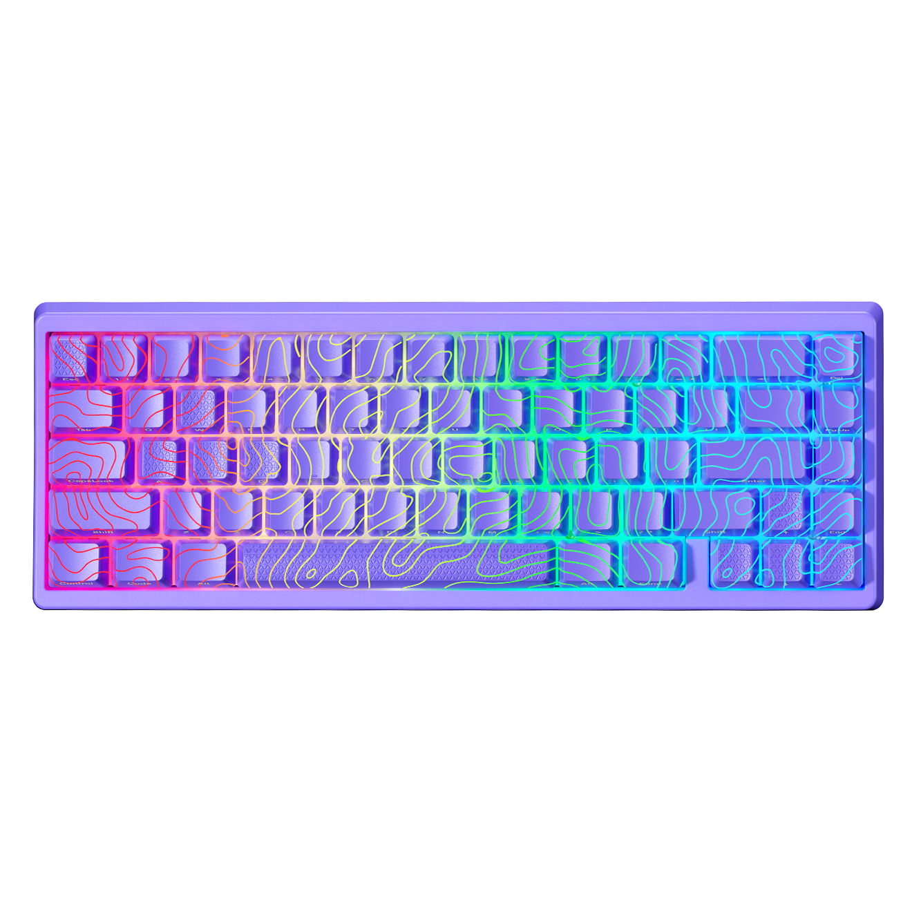 XVX M67 JadeStone VIA Tri-Mode Mechanical Keyboard with IMD-Tech Keycaps (Interstellar Black)